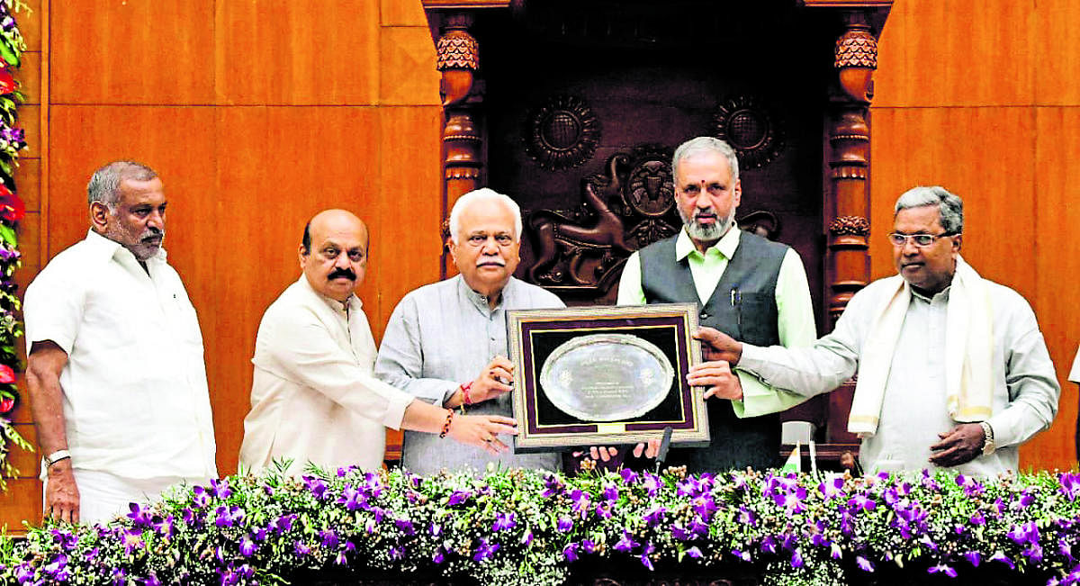 Karnataka: R V Deshpande wins ‘Best Legislator’ award