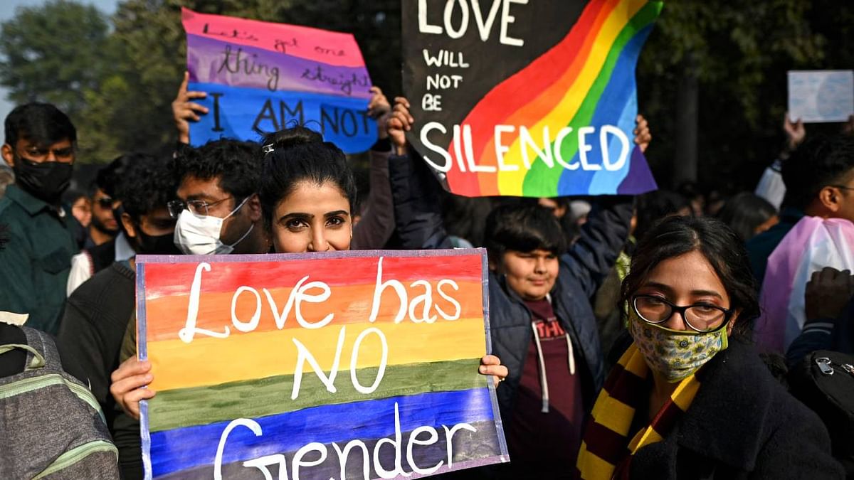 Pride marchers in Delhi call for same-sex marriage rights