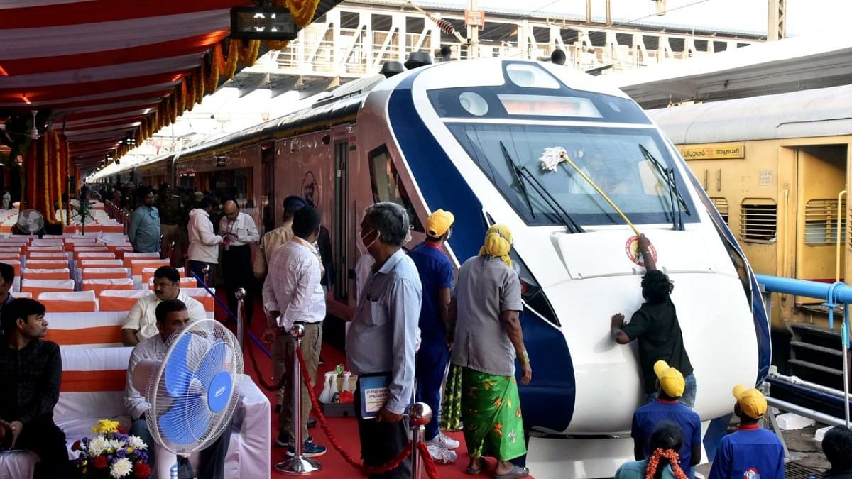 PM Modi flags off Vande Bharat train service between Secunderabad-Vizag, hails its Made in India