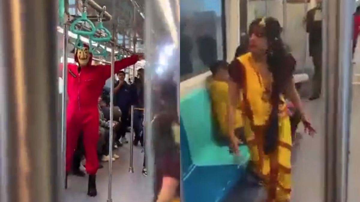 'Manjulika', 'Money Heist' robber on Metro take everyone by surprise