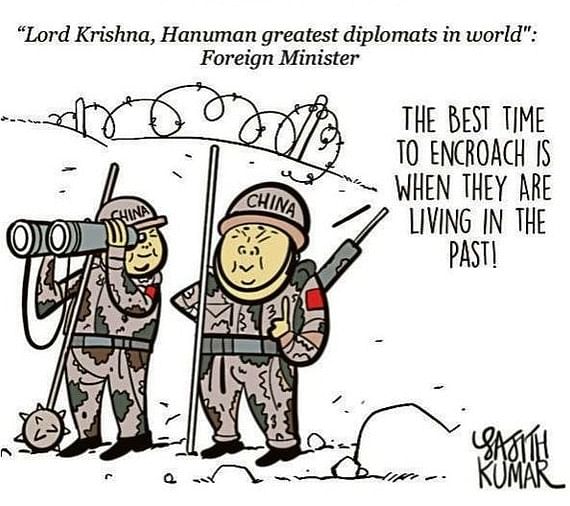 DH Toon | EAM calls Lord Krishna, Hanuman world's greatest diplomat