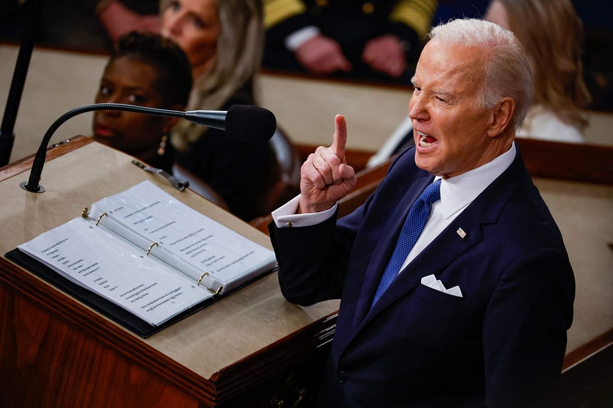 In State of the Union speech, optimistic Biden pledges to work with Republicans
