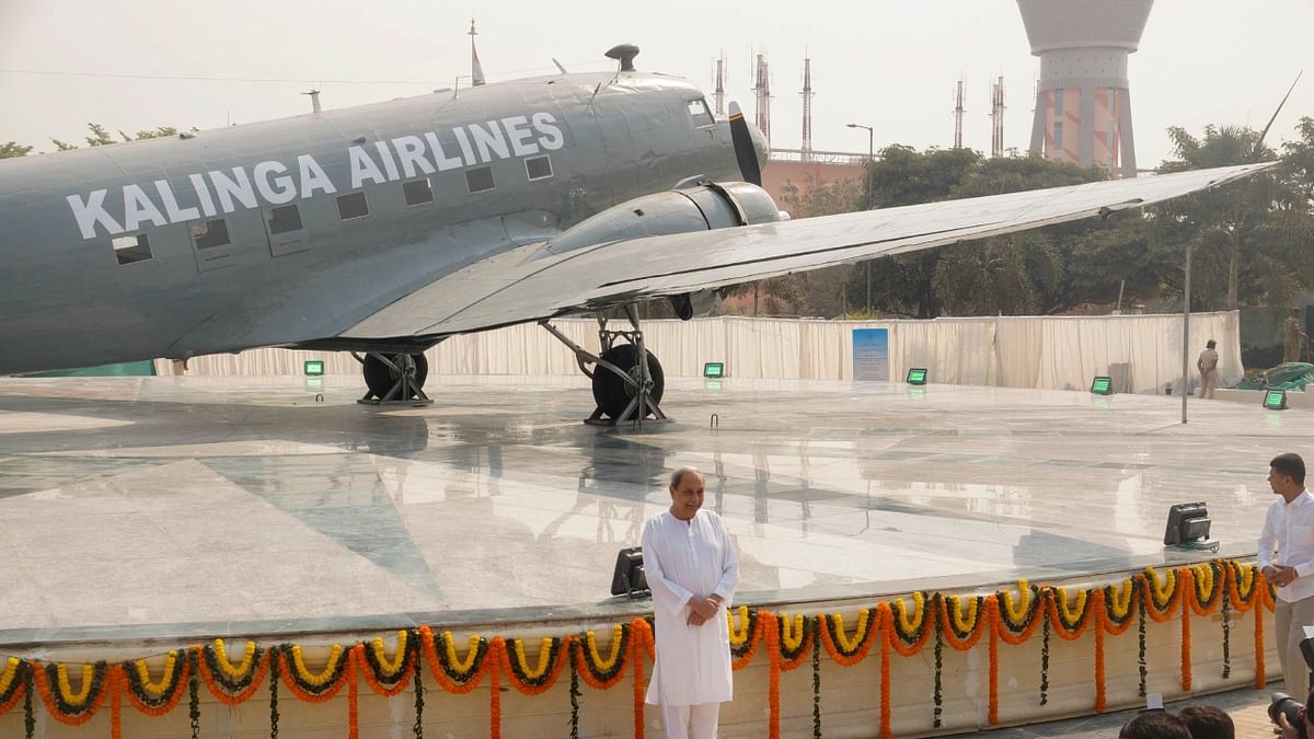Odisha CM unveils late Biju Patnaik’s Dakota aircraft for public viewing in Bhubaneswar
