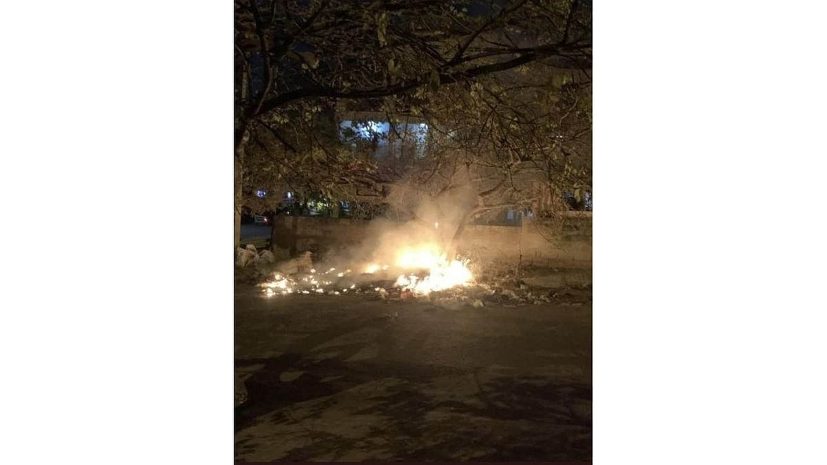 OMBR Layout blaze highlights risks of reckless garbage burning