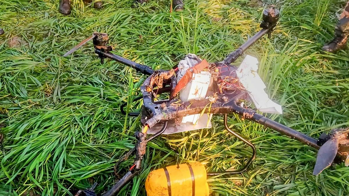Pakistani drone carrying AK rifle, bullets downed by BSF along Punjab border