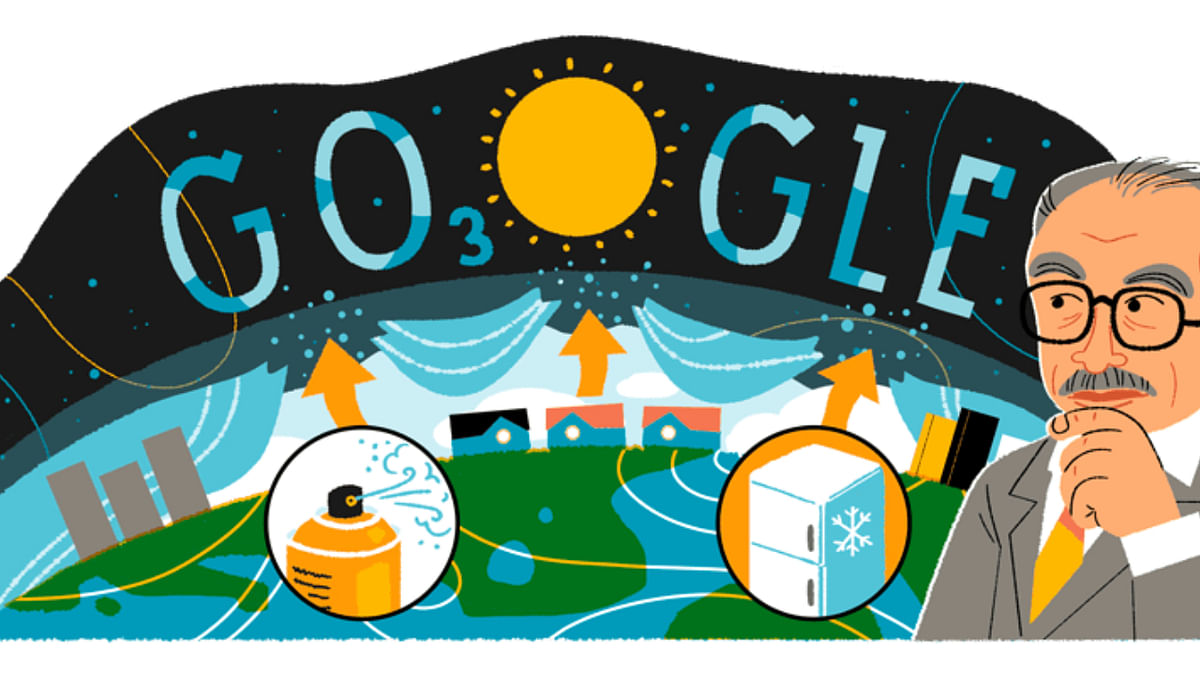 Google Doodle celebrates Mexican chemist Mario Molina's 80th birthday