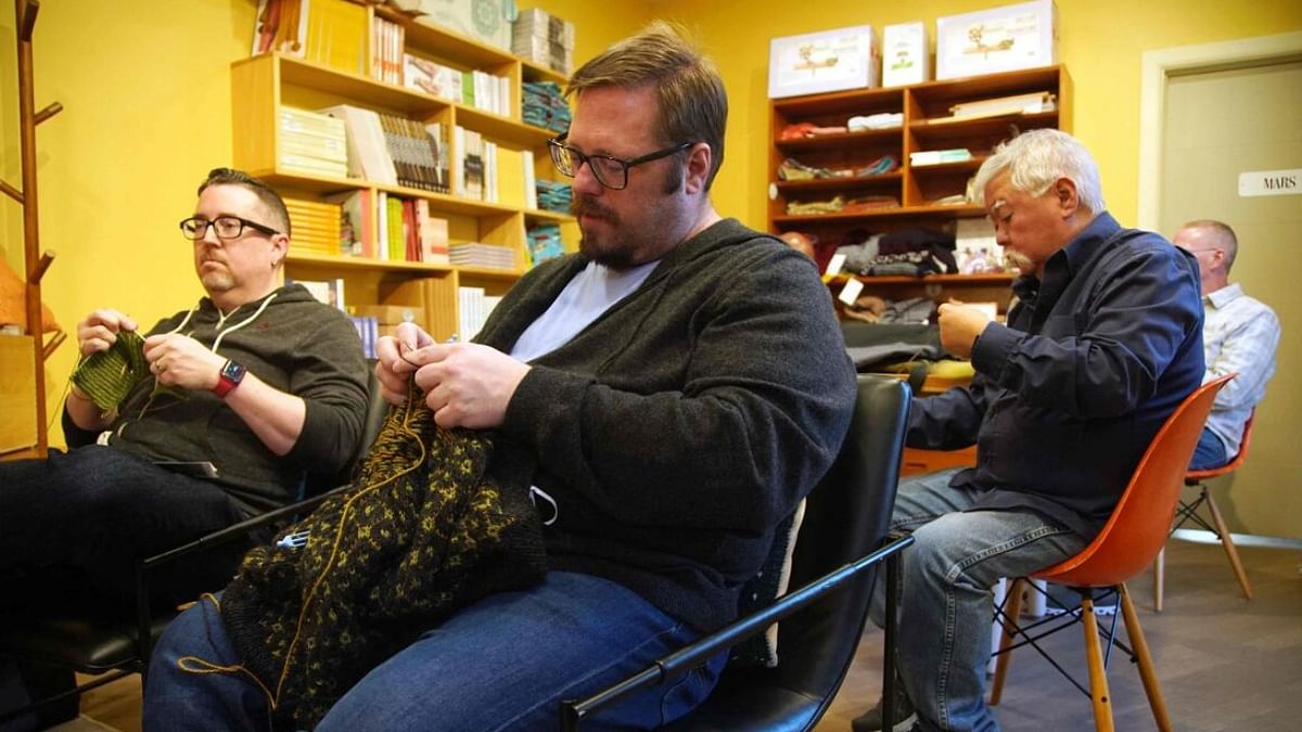 Knitting surges in popularity as US men unravel stereotypes