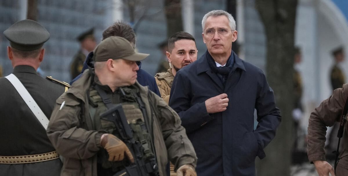 NATO chief makes first visit to Kyiv since Russian-Ukraine war began
