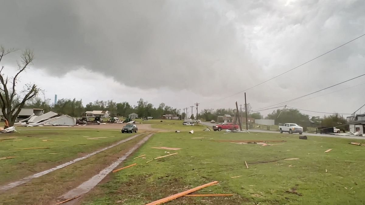 Two killed as tornadoes, storms rip through Oklahoma
