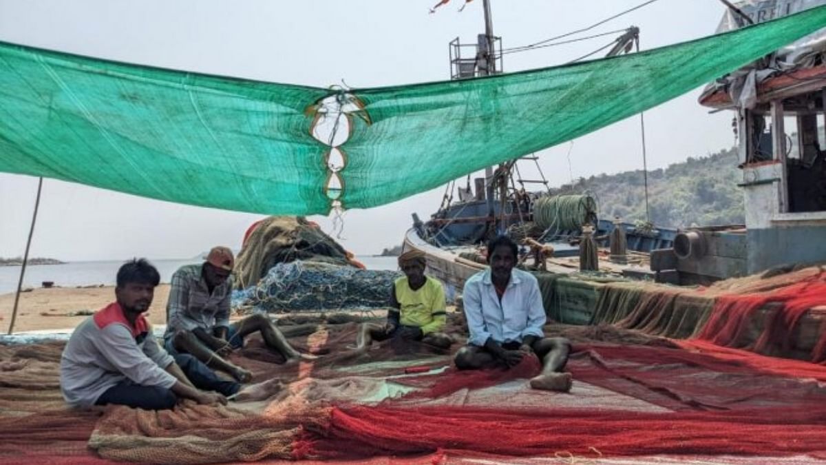 Beaches gone, Karwar fishermen at sea