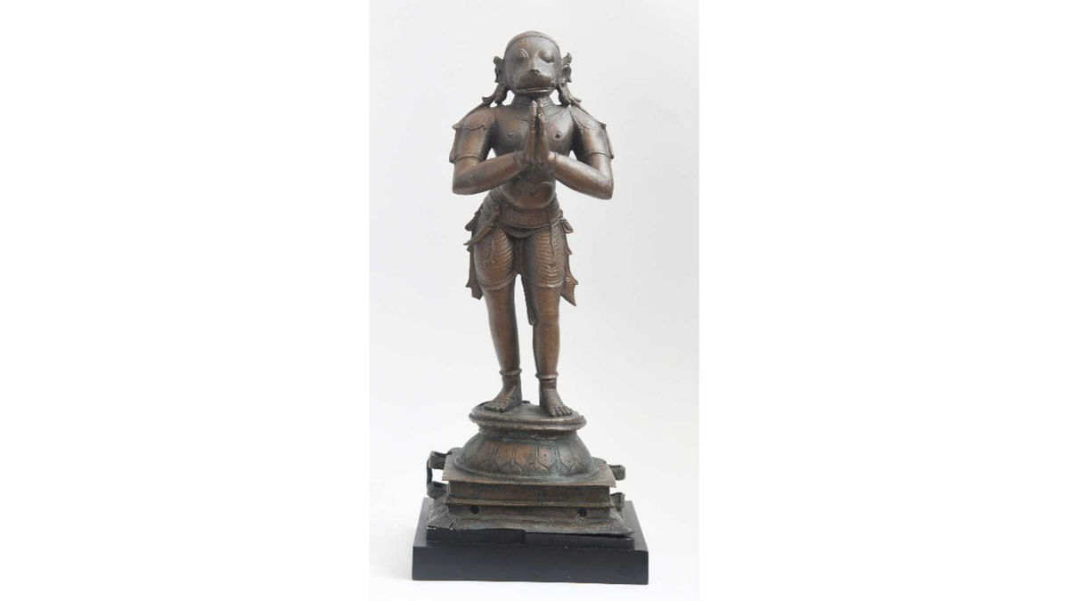 Australia repatriates 14th century sculpture of Hanuman, stolen from  Vishnu Temple in Tamil Nadu