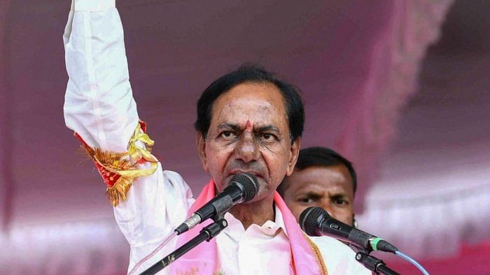 Third term certain, target is to win over 100 seats: KCR on party formation day