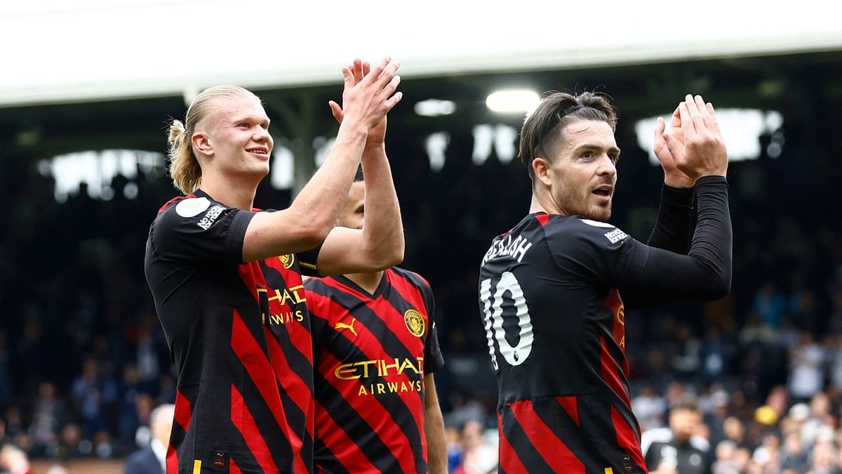 Man City beat Fulham to go top as Haaland equals another record