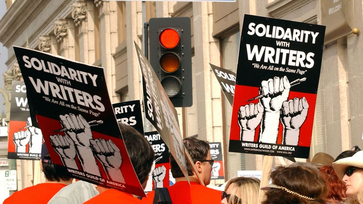Hollywood writers go on strike, halting production