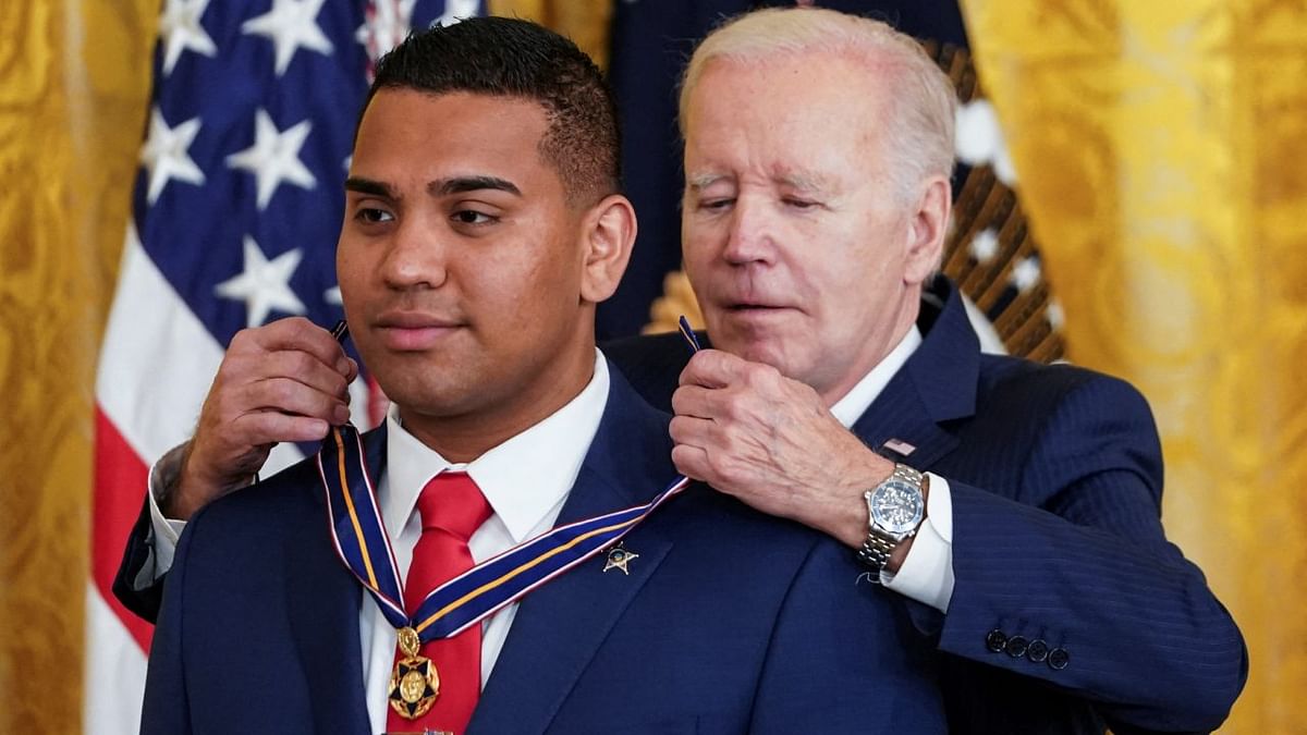 US President Biden honours Indian-origin NYPD officer with Medal of Valour