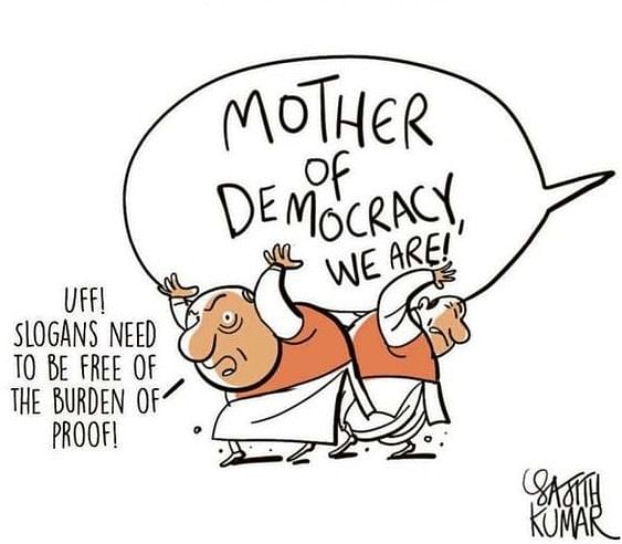 DH Toon | 'Mother of Democracy, we are'