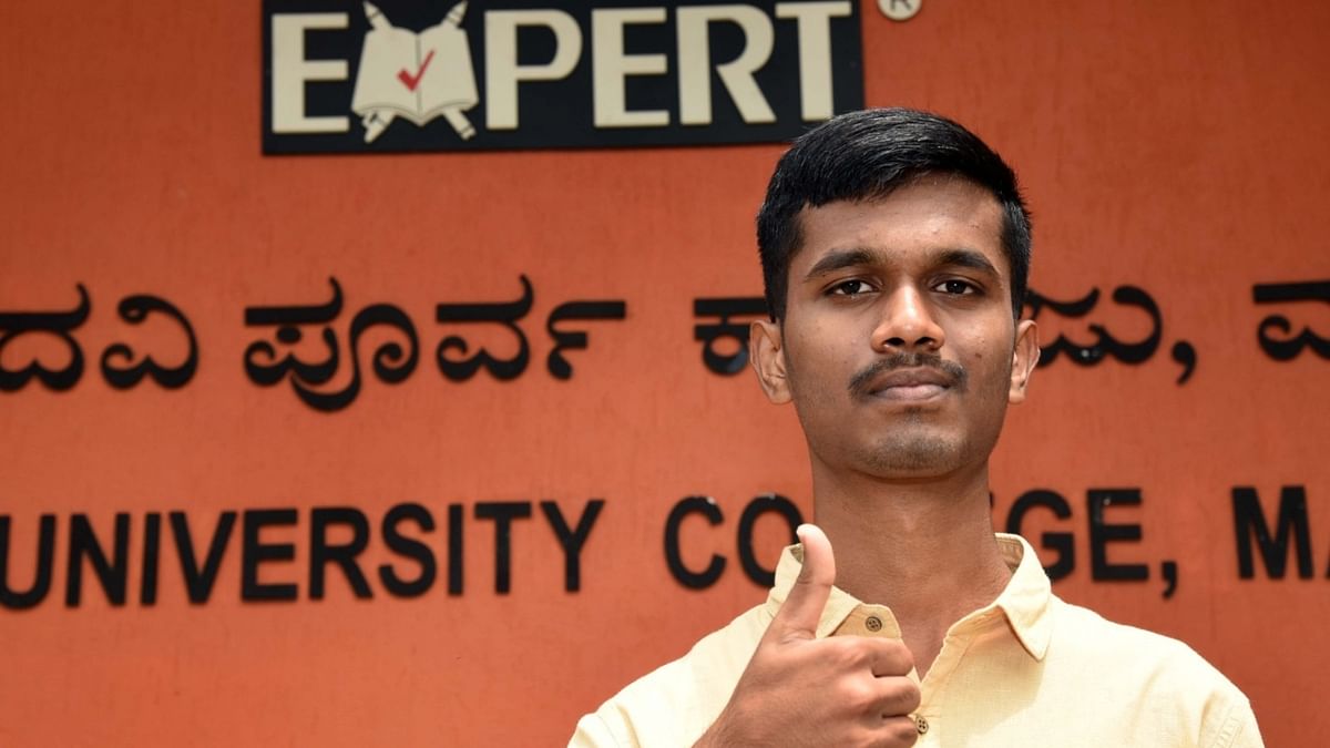 Bhairesh S H secures first rank in CET BSc (Agriculture)