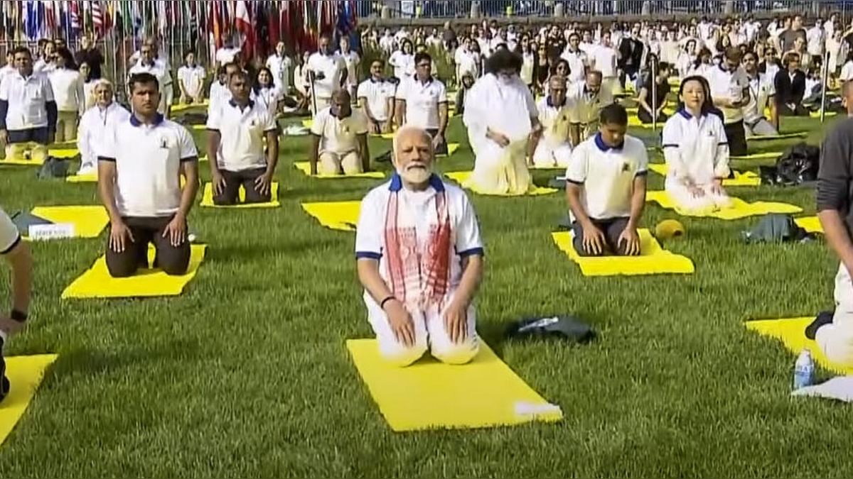 PM Modi leads historic Yoga session at UN; describes yoga as 'truly universal' and free from copyrights