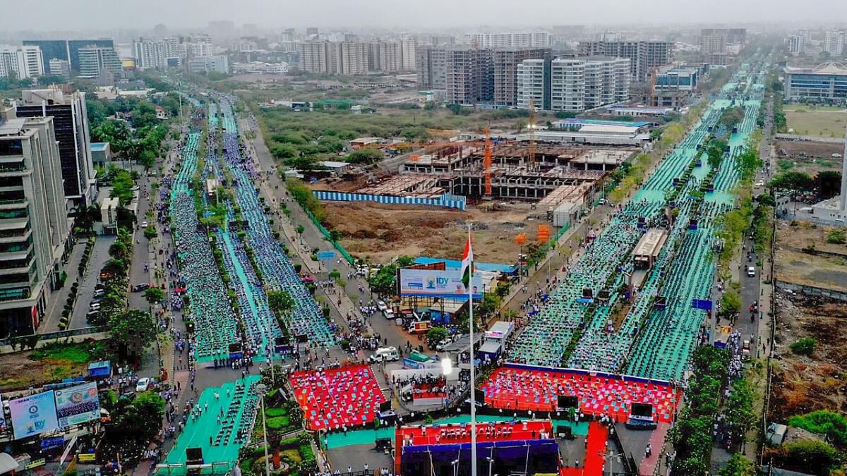 Yoga day event in Surat has set Guinness World Record, says Gujarat minister Sanghavi