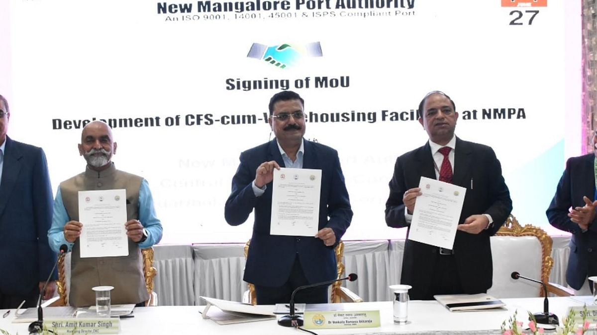 New Mangalore Port Authority signs MoU with CWC, SDCL for setting up Container Freight Station