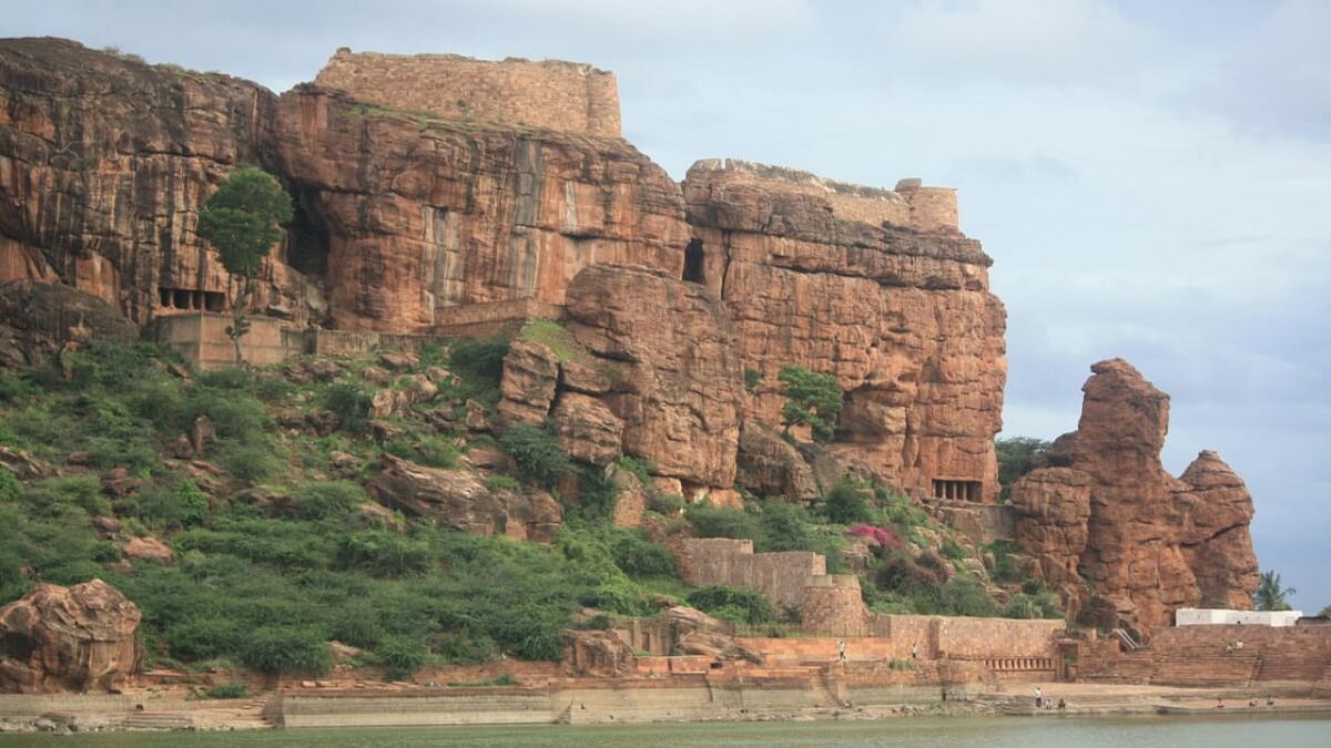 A cliff-temple at Mahakuta