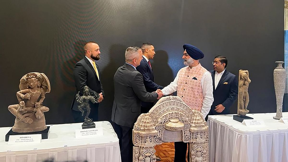US returns 105 antiquities to India days after PM Modi's visit