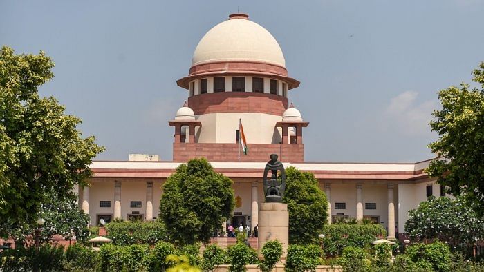 A view of the Supreme Court. 