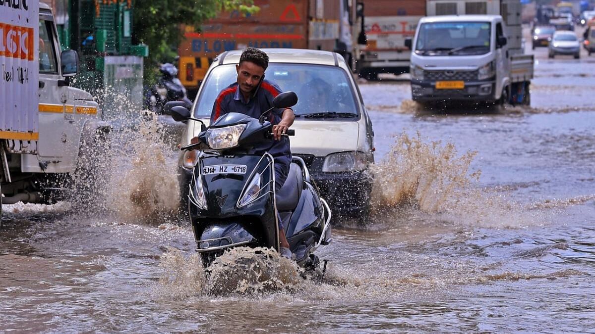 Incessant rains cause waterlogging in Jaipur