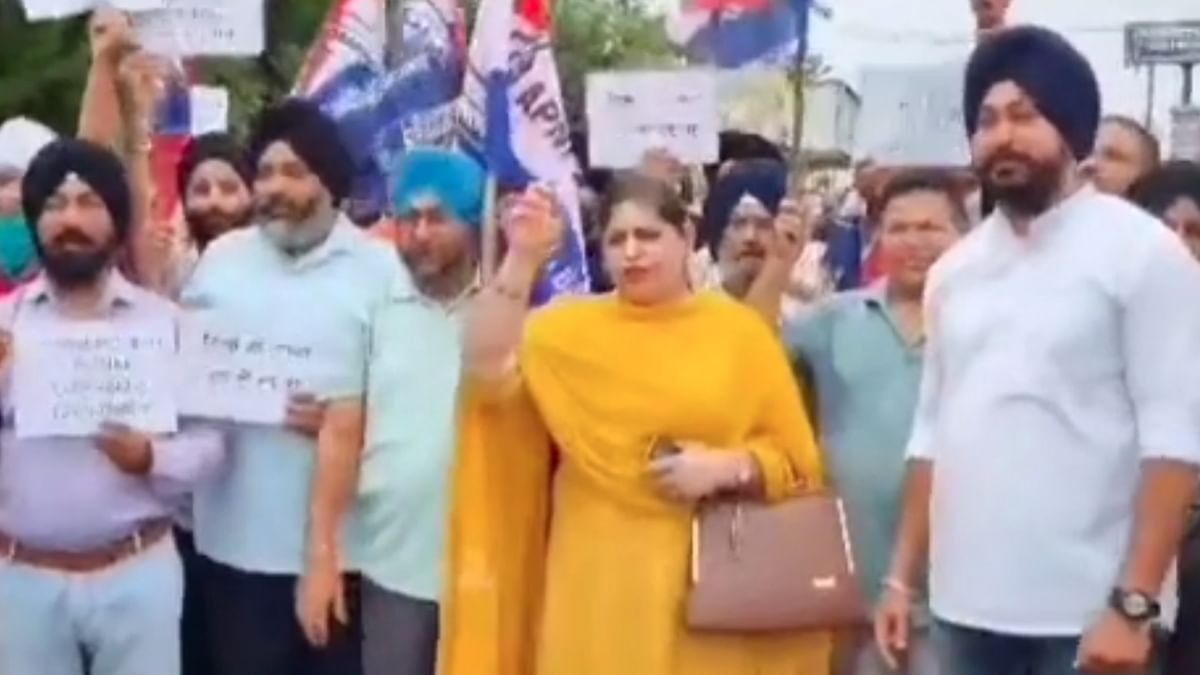 Apni Party holds protest to press for Sikh reservation in J&K Assembly