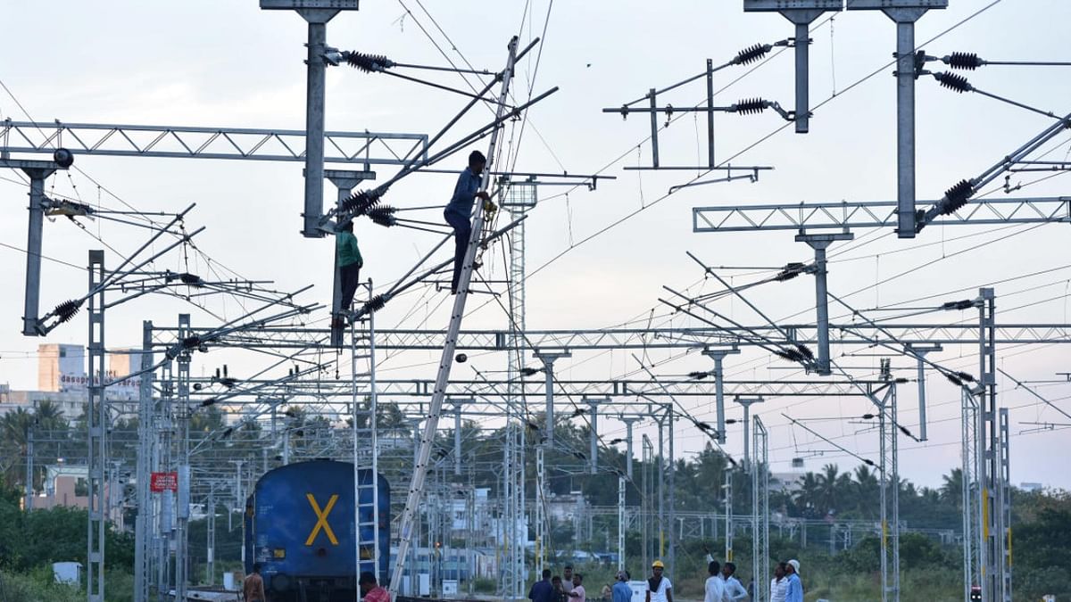 Karnataka has now electrified 78% of its railway network