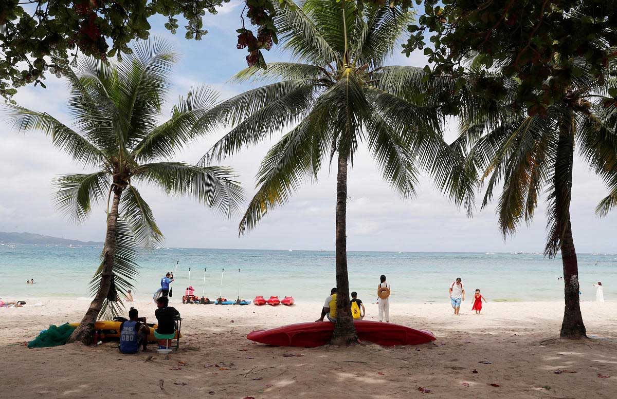 A view of a beach at Boracay in Philippines