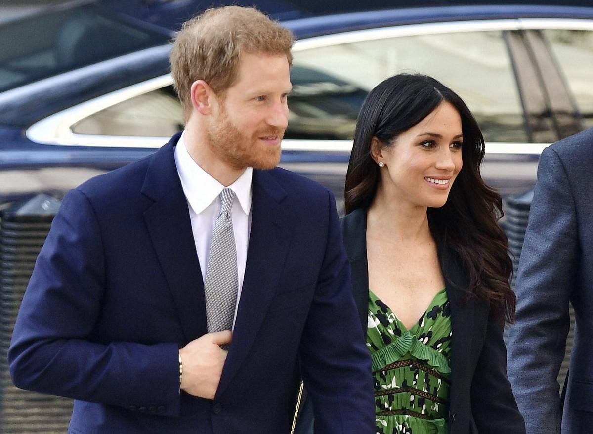Britain's Prince Harry and Meghan Markle arrive at the Australian High Commission in London to attend a reception celebrating the forthcoming Invictus Games Sydney 2018. AP/PTI Photo