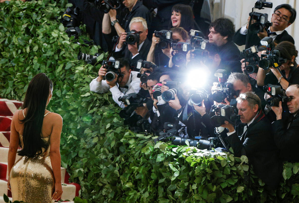 Kim Kardashian arrives at the Metropolitan Museum of Art Costume Institute Gala (Met Gala) to celebrate the opening of