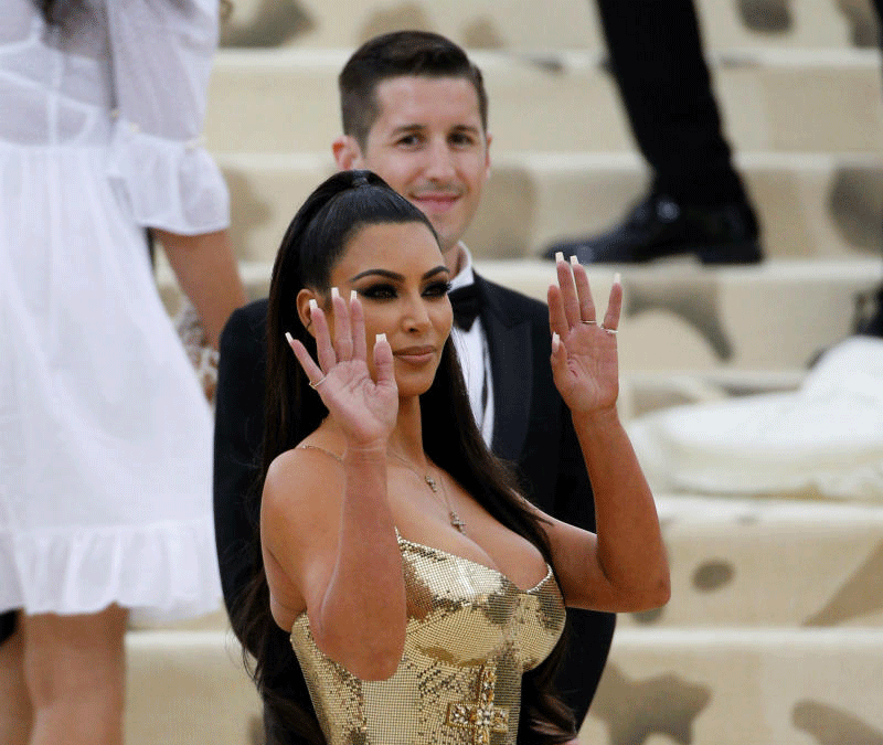 Kim Kardashian arrives at the Metropolitan Museum of Art Costume Institute Gala (Met Gala) to celebrate the opening of