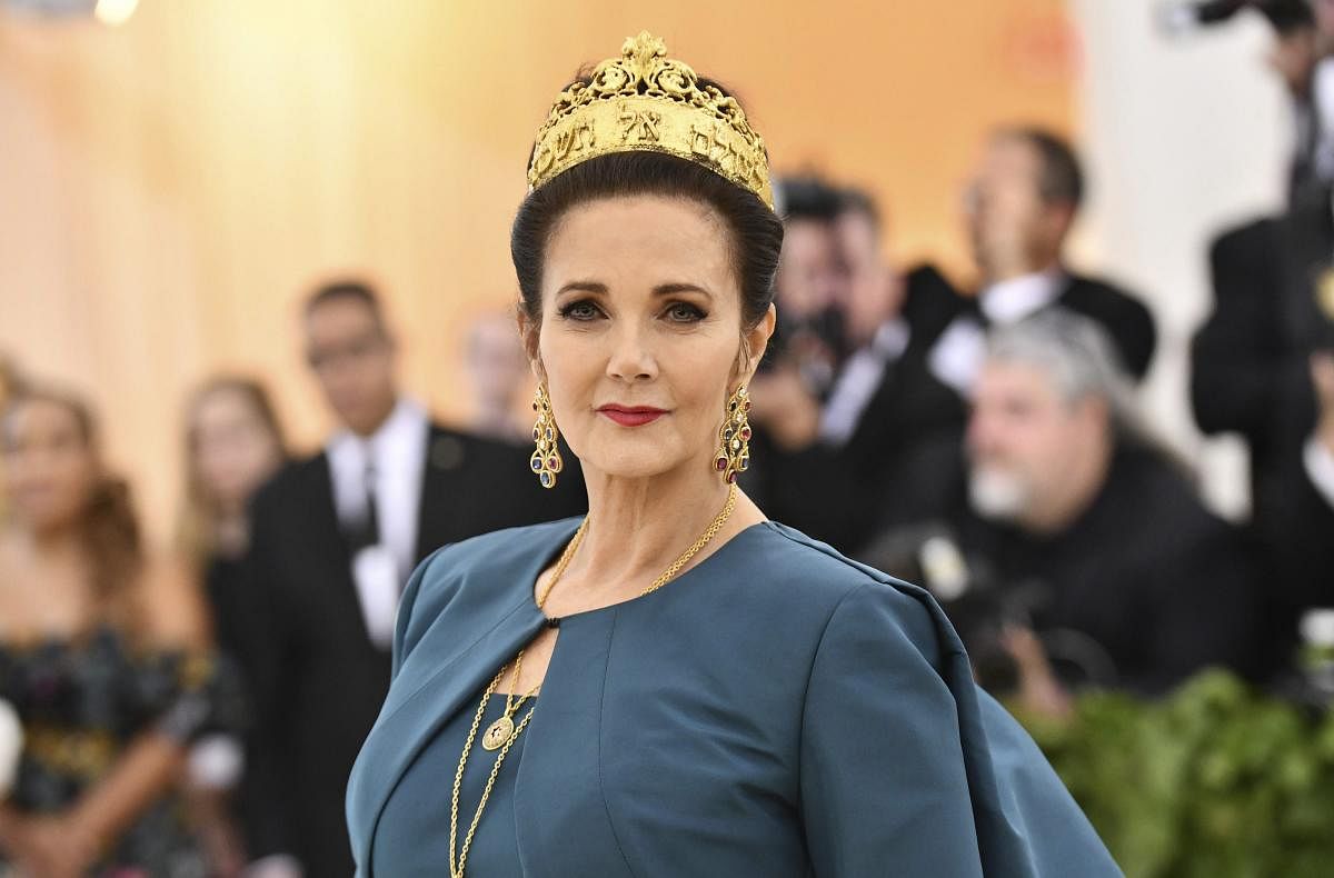 Lynda Carter attends The Metropolitan Museum of Art's Costume Institute benefit gala celebrating the opening of the Heavenly Bodies: Fashion and the Catholic Imagination exhibition on Monday, May 7, 2018, in New York. AP/PTI