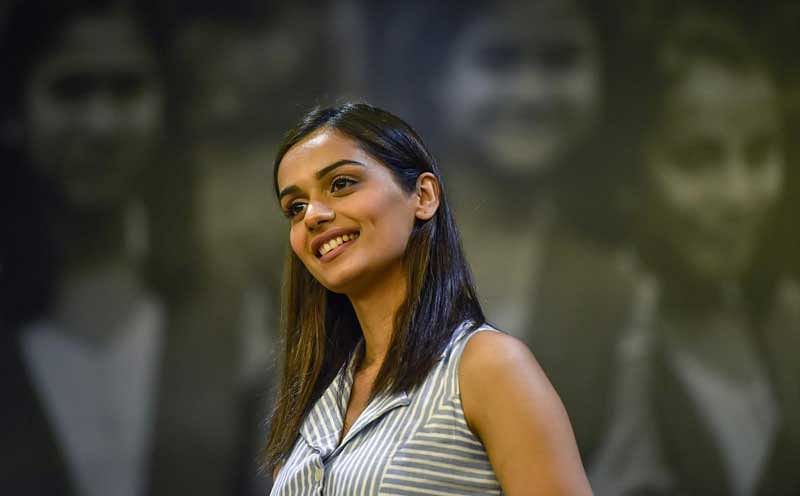 Miss World 2017 Manushi Chillar during an event to aware girls about menstrual hygiene in New Delhi, on Monday, 28 May 2018. PTI
