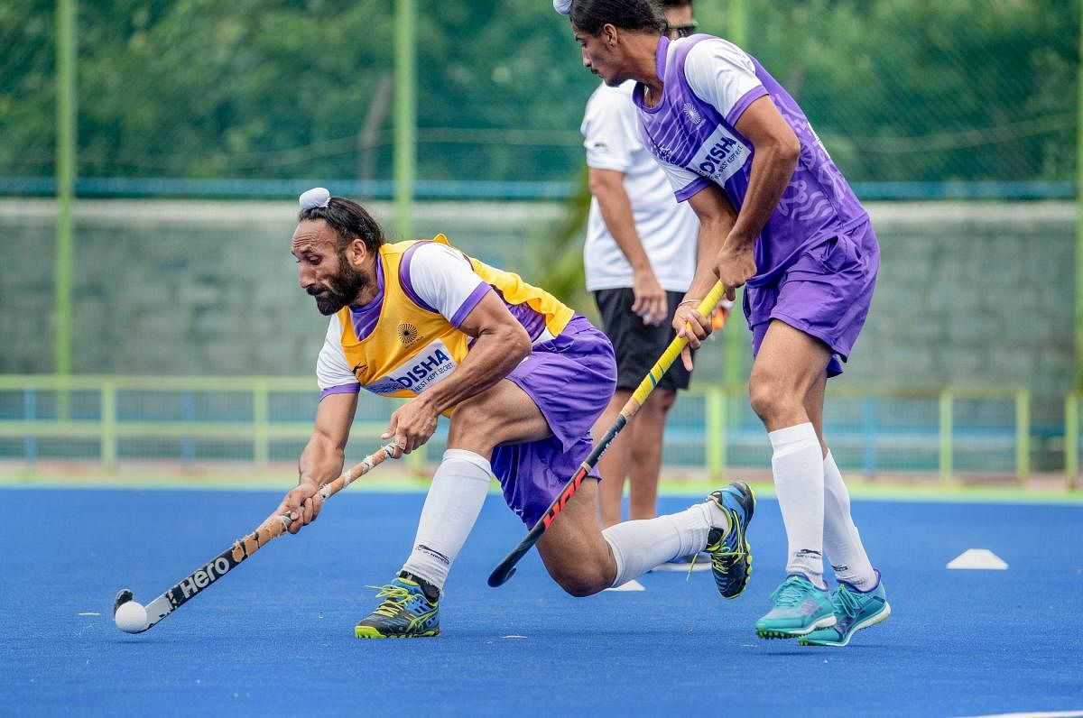 Indian Men's Hockey Team Midfielder Sardar Singh during a training session ahead of their match against Pakistan in the opening match at Rabobank Men's Hockey Champions Trophy, in Breda, Netherlands on Friday, June 22, 2018. PTI