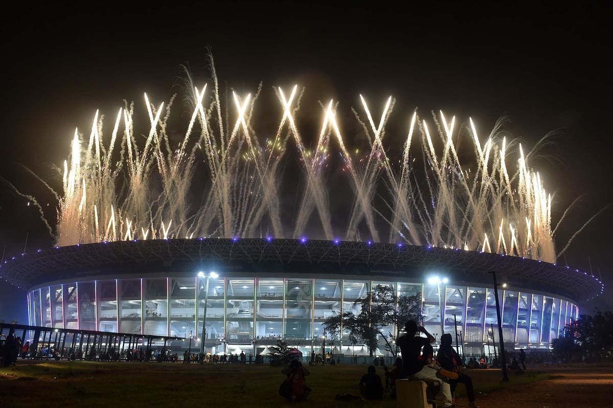 Closing ceremony of 2018 Asian Games at GBK Main Stadium, Jakarta, Indonesia. AFP