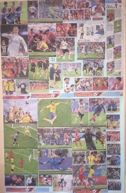 Collage of pages from DH covering FIFA World Cup 2018.
