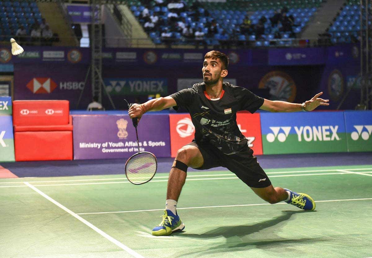 r Srikanth Kidambi returns a shot to Hong Kong's Vincent Wong Wing Ki during the first round of men's singles badminton match, at the Yonex-Sunrise India Open 2019 in New Delhi, Wednesday, March 27, 2019. Kidambi won the match by 21-16 18-21 21-19. (PTI Photo)