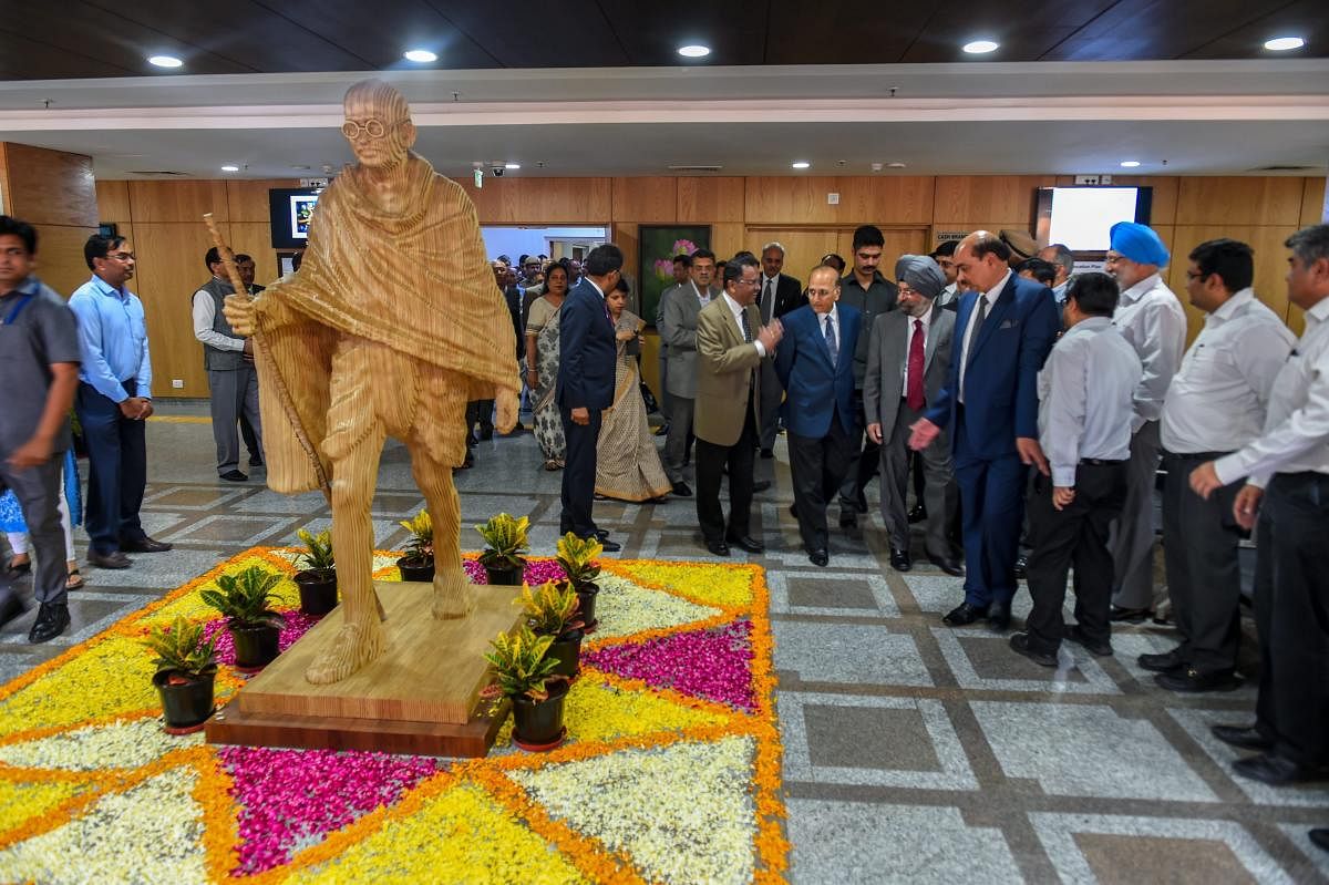 Chief Justice Delhi High Court Rajendra Menon with other High Court judges during the inauguration of Rouse Avenue Court Complex, in New Delhi, Monday, April 8, 2019. (PTI Photo)