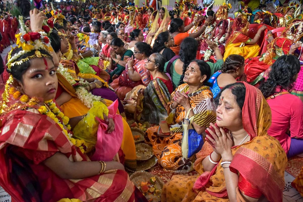Kolkata: People perform