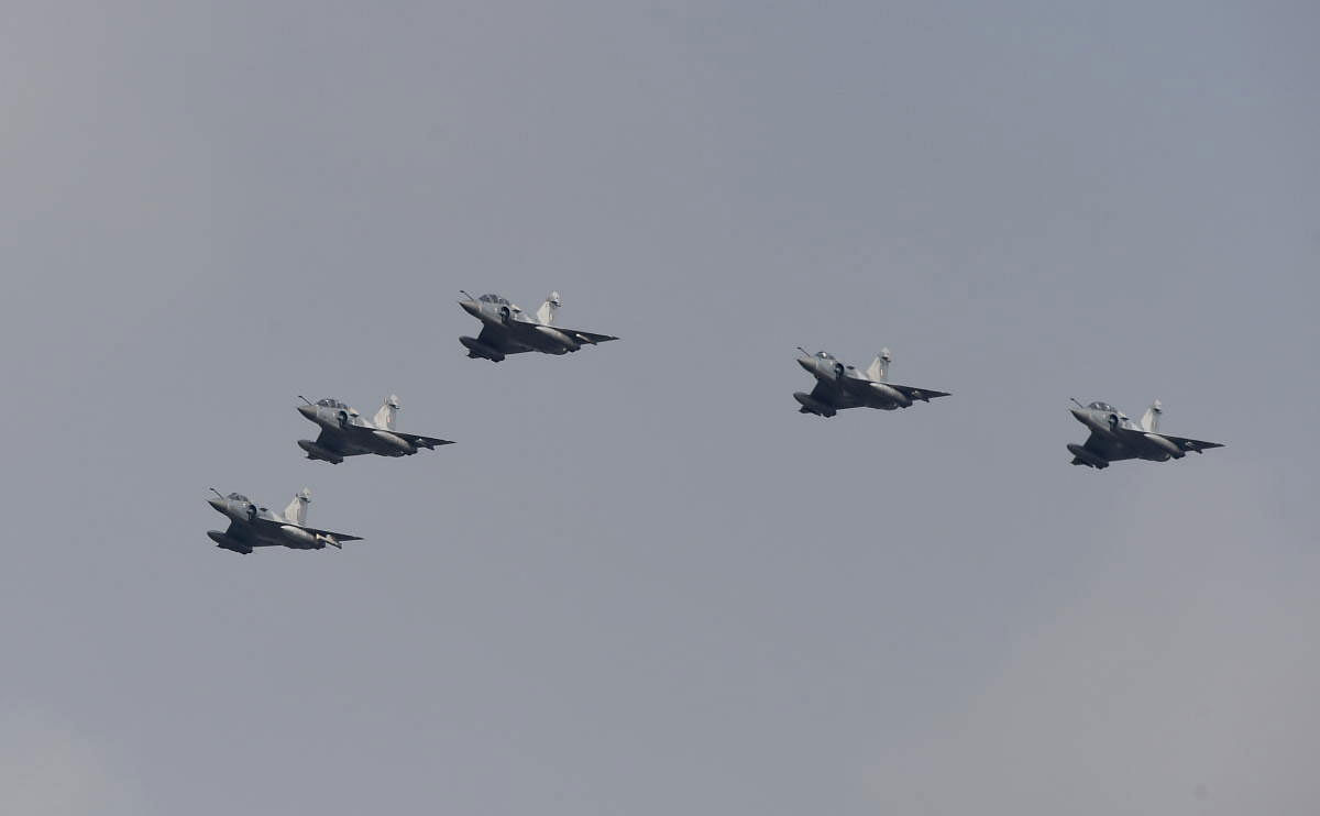 Mirage-2000 aircraft during the Commemorating 20 years of the Kargil War,in Gwalior Air Base, Monday, June 24, 2019. (PTI Photo)