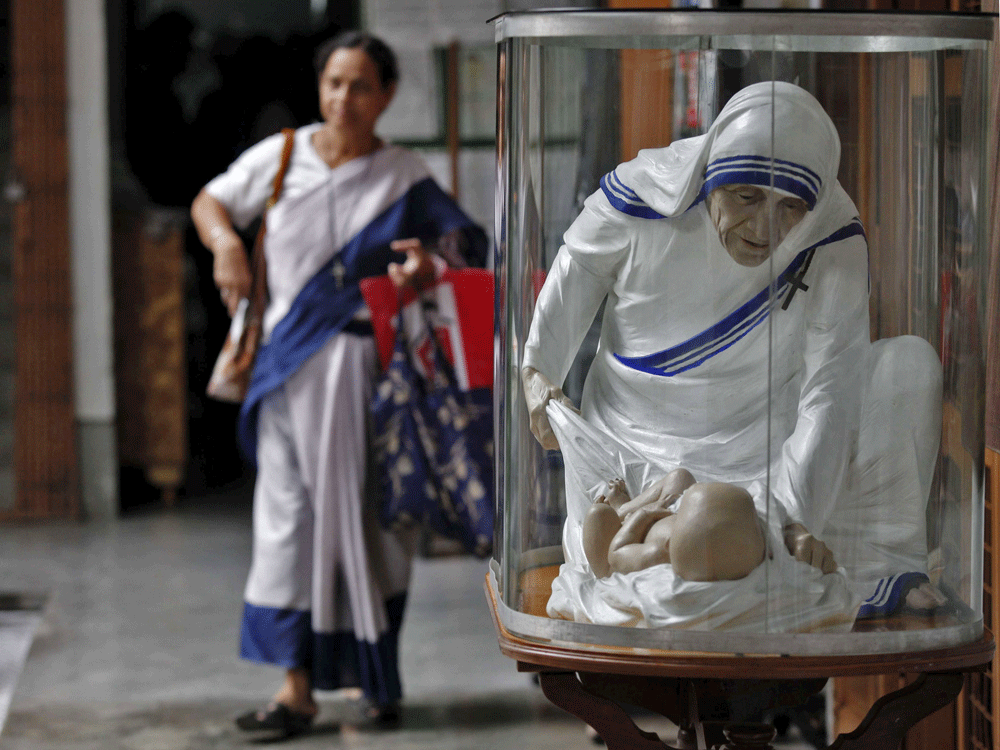 Mother Teresa of Calcutta, the Nobel laureate who dedicated her life to helping the poorest of the poor, will be made a saint of the Roman Catholic Church, the Vatican said on December 18, 2015. Reuters Photo.