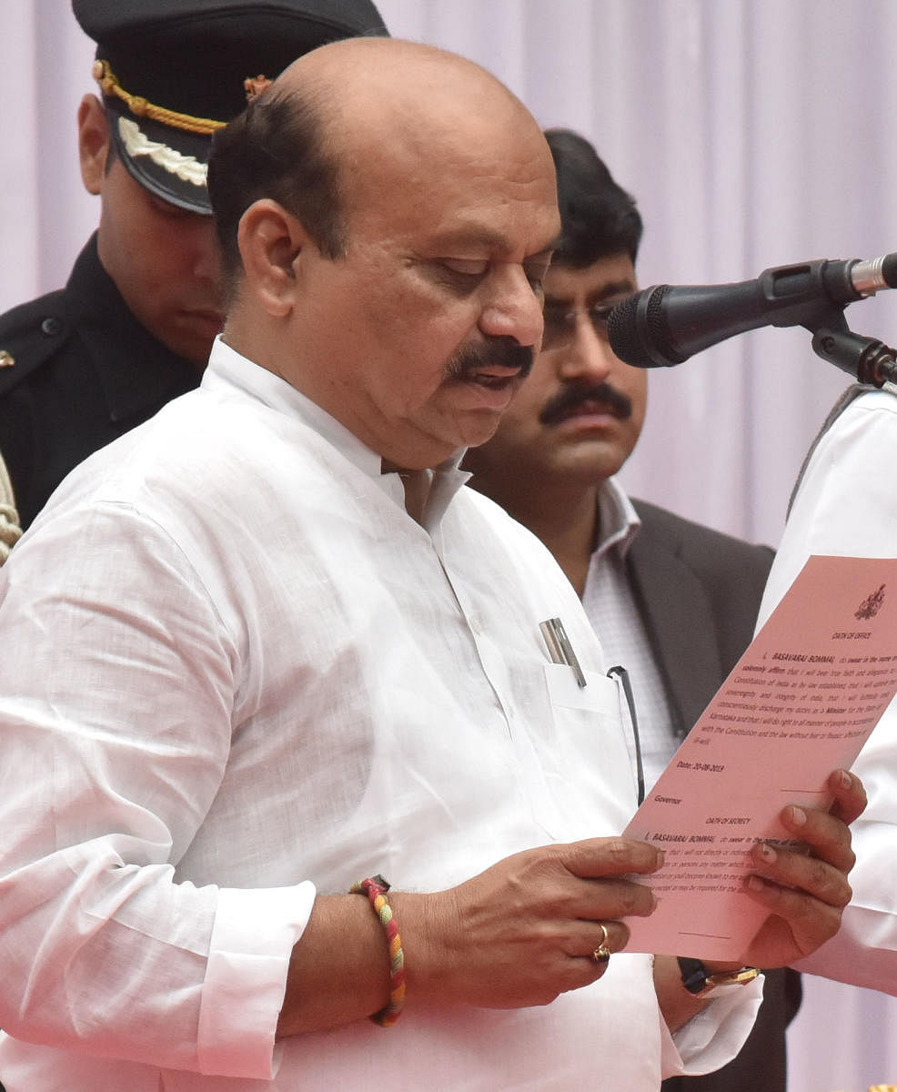 Basavaraj Bommai takes oath as a minister