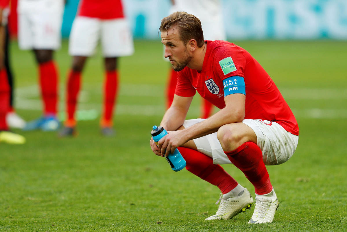 England's Harry Kane looks dejected after the match. Reuters  Photo