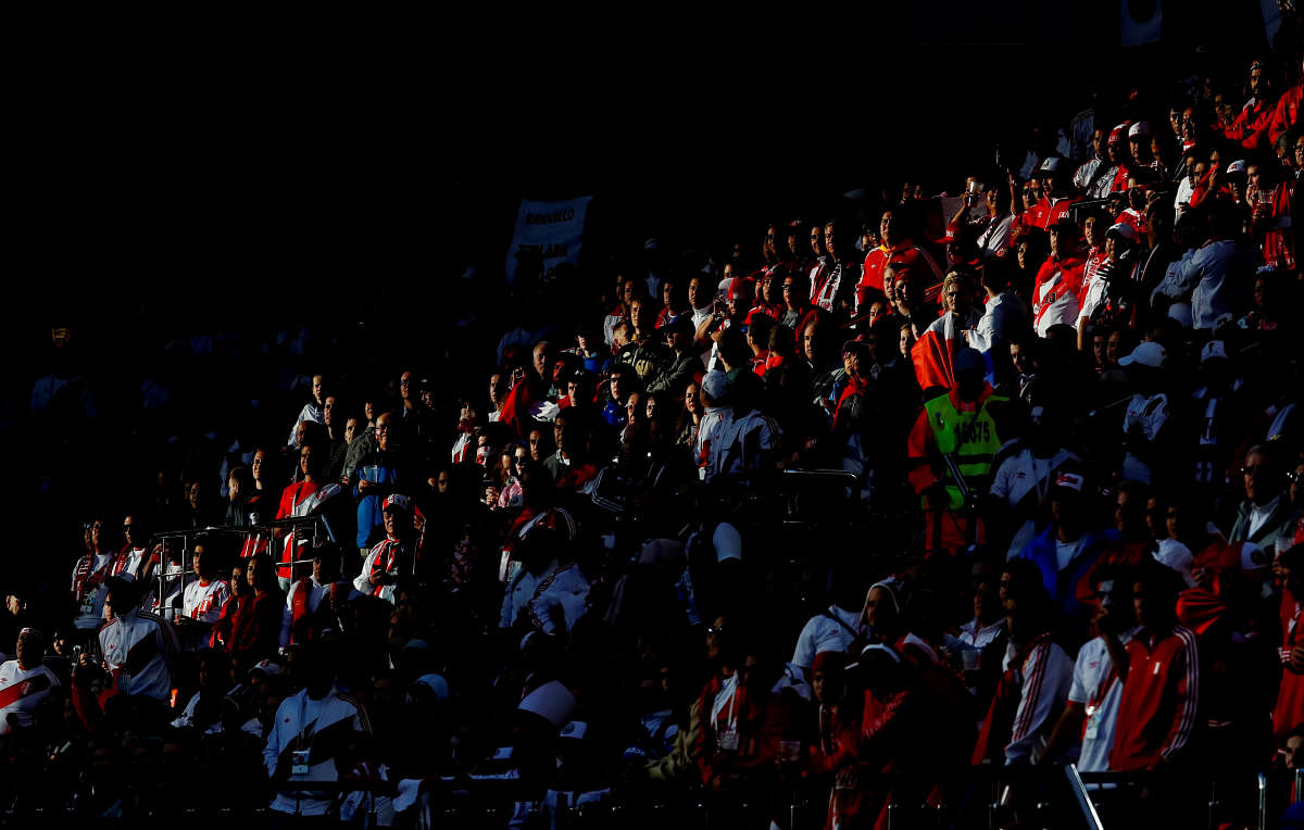 June 21, 2018 Peru fans during the match REUTERS