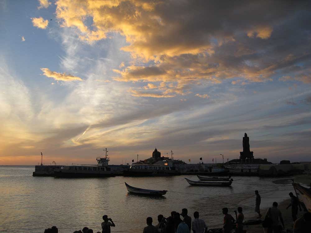 Sunrise at Kanyakumari. Clicked by R Venkataraman