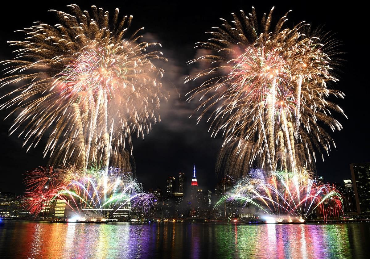 Annual Macy's 4th Of July Fireworks In NYC Spread Out Over Six Nights on June 29, 2020 in New York City. Dimitrios Kambouris/Getty Images/AFP