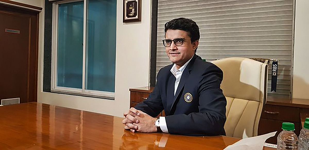 Former Indian cricket captain Sourav Ganguly takes charge as BCCI's new President, at BCCI headquarters in Mumbai, Wednesday, Oct. 23, 2019. Credit: PTI